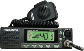 img 3 attached to 📻 President Electronics Johnson II USA CB Radio, AM Transceiver (40 Channels AM, 12/24V, Up/Down Channel Selector, Volume Adjustment and ON/OFF, Manual Squelch and ASC, Multi-functions LCD Display)