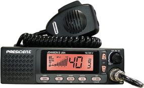 img 4 attached to 📻 President Electronics Johnson II USA CB Radio, AM Transceiver (40 Channels AM, 12/24V, Up/Down Channel Selector, Volume Adjustment and ON/OFF, Manual Squelch and ASC, Multi-functions LCD Display)