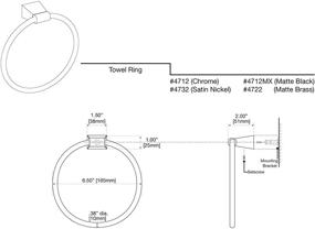 img 1 attached to 🛀 Gatco 4712 Bleu Towel Ring in Chrome: Enhancing Style and Convenience