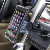 📱 magnetic cd car phone mount by manords - universal magnet mount with 360° rotation, compatible with iphone xs/x/8/8plus/7plus, samsung galaxy s9/s8/s7, gps, and more logo
