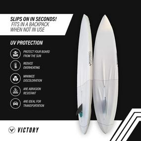 img 1 attached to 🏄 Koredry Victory Surfboard Cover - Longboard UV Protective & Abrasion Resistant Sleeve