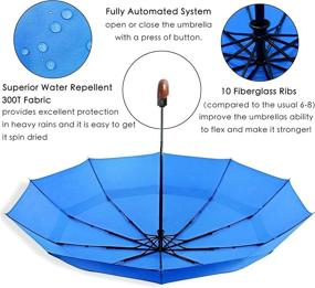 img 1 attached to 🌂 Kung Fu Smith Compact Umbrella - The Ultimate Folding Umbrella