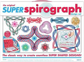 img 4 attached to 🌀 Super Spirograph 75 Piece Jumbo Anniversary: Creative Design Delight!