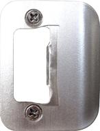 🚪 gator door latch restorer - strike plate in satin nickel logo