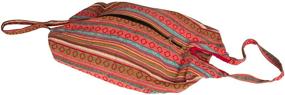 img 2 attached to 👜 Стильная племенная сумка Jacquard Azure Baguette для женщин на плечо: сумки и кошельки для усиления SEO