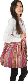 img 3 attached to 👜 Стильная племенная сумка Jacquard Azure Baguette для женщин на плечо: сумки и кошельки для усиления SEO