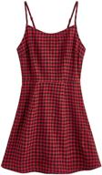 sweatyrocks womens spaghetti casual gingham women's clothing and dresses logo