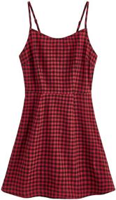 img 4 attached to SweatyRocks Womens Spaghetti Casual Gingham Women's Clothing and Dresses