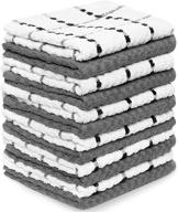 🔥 zeppoli kitchen towels, 12 pack - superior soft cotton - perfect for cooking and cleaning - 15 x 25 inches - dobby weave - great value (12-pack) logo