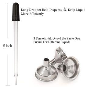 img 1 attached to 💧 Dropper Bottles with 30ml Capacity and Long Funnels: Ideal Lab & Scientific Products