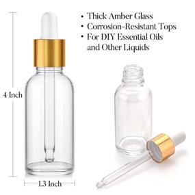 img 2 attached to 💧 Dropper Bottles with 30ml Capacity and Long Funnels: Ideal Lab & Scientific Products