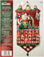 рождественский настрой с набором bucilla felt applique advent calendar kit - must be santa, 13 на 25 дюймов (модель 86312) логотип