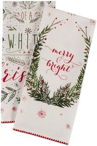 img 3 attached to 🎄 DII Christmas Kitchen Collection Noel Dishtowel Set – 18x28, Set of 2 – Festive Printed Kitchen Towels