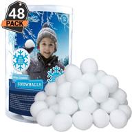 ❄️ endless indoor snow fun: 48 pack of snowballs for kids snow fight! логотип