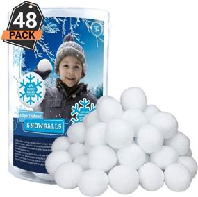 img 4 attached to ❄️ Endless Indoor Snow Fun: 48 Pack of Snowballs for Kids Snow Fight!