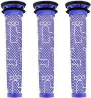 🔍 3 pack washable pre filters replacements compatible for dyson dc58, dc59, v6, v7, v8 - #965661-01. keep your cordless vacuum cleaners performing at their best! логотип