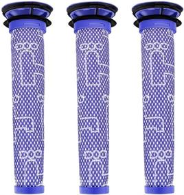 img 4 attached to 🔍 3 Pack Washable Pre Filters Replacements Compatible for Dyson DC58, DC59, V6, V7, V8 - #965661-01. Keep Your Cordless Vacuum Cleaners Performing at Their Best!