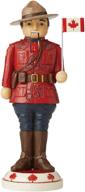 🍁 enesco jim shore heartwood creek canadian mountie nutcracker figurine, 10.75 inch, multicolor - christmas around the world, on guard for thee логотип