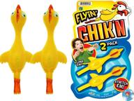 🐔 ja-ru finger slingshot chickens - 2 units in 1 pack: fun rubber sling chicken toys for kids party favors and easter chicks party activities! logo