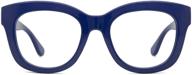 👓 be my style xl women's oversized blue light glasses, poppi - non-prescription xl size glasses logo