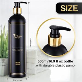 img 2 attached to Set of 3 Black 500mL Plastic Pump Bottles for Shower Dispenser - Shower Dispenser Bottles with Gift Box and Labels for Shampoo, Conditioner, Body Wash, Hand Sanitizer, Hand Soap, Detergent, and Dish Soap