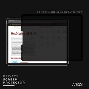 img 3 attached to Защитная пленка Arxon Privacy Screen Protector: Съемная, противопленочная, устойчивая к царапинам | iPad 10.2 8th/7th Gen (2020/2019)