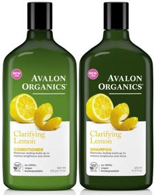 img 2 attached to 🍋 Avalon Organics Clarifying Lemon DUO Set: Shampoo and Conditioner, 11 Oz Each – Refreshing Hair Care Combo