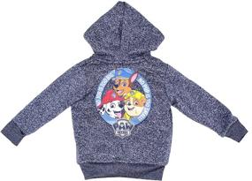 img 1 attached to 🐾 PAW Patrol Sherpa Lined Hoodie & Pawsome Shirt Set for Nickelodeon Toddler Boys