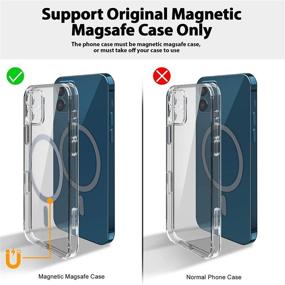 img 2 attached to 15W Mag-Safe Car Phone Holder Mount Charger for iPhone 13/12 - Wireless Magnetic Car Charger Compatible with iPhone 12/13 Pro Max Mini (Silver)