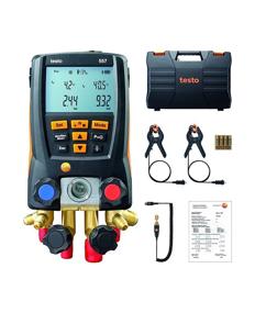 img 2 attached to 🌡️ Testo - 0563 2557 557 I Digital Manifold Kit with Bluetooth I 4-Valve HVAC Gauge for Air Conditioning, Refrigeration Systems, and Heat Pumps
