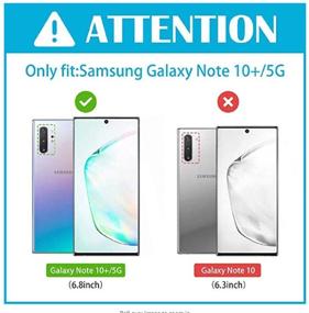 img 3 attached to 📱 Jaorty Galaxy Note 10+ Plus/Pro/5G PU Leather Wallet Case with Necklace Lanyard – Blue, Adjustable Detachable Anti-Lost Strap and Card Holder