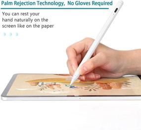 img 1 attached to 🖊️ Magnetic Design Stylus Pens for iPad: Activating Palm Rejection, Compatible with iPad 6th/7th/8th Gen, iPad Pro 3/4, iPad Mini 5th Gen, and iPad Air 3rd/4th Gen (2018-2021)