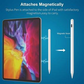 img 2 attached to 🖊️ Magnetic Design Stylus Pens for iPad: Activating Palm Rejection, Compatible with iPad 6th/7th/8th Gen, iPad Pro 3/4, iPad Mini 5th Gen, and iPad Air 3rd/4th Gen (2018-2021)