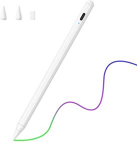 img 4 attached to 🖊️ Magnetic Design Stylus Pens for iPad: Activating Palm Rejection, Compatible with iPad 6th/7th/8th Gen, iPad Pro 3/4, iPad Mini 5th Gen, and iPad Air 3rd/4th Gen (2018-2021)