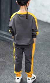 img 1 attached to Hip Hop Fashion Tracksuits Sweatshirt Pullover Boys' Clothing