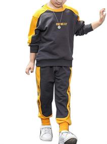 img 3 attached to Hip Hop Fashion Tracksuits Sweatshirt Pullover Boys' Clothing