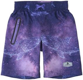 img 2 attached to Rokka&amp;Rolla Boys' 4-Way Stretch Board Shorts Swim Trunks with Mesh Lining, UPF 50+: Ultimate Comfort and UV Protection!