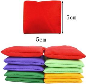 img 3 attached to 🌈 Enhance Your Bean Bag Toss Game with Hslife 20 Pack Colorful Nylon Bean Bags