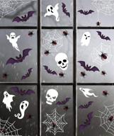 🕸️ spook up your space: jollylife 174pcs halloween spider webs window clings decorations logo