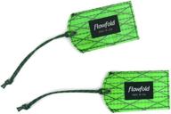 flowfold recycled sailcloth luggage tags logo