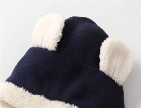 img 3 attached to 👶 LLmoway Baby Kid Winter Earflap Hat Soft Sherpa Bonnet Beanie Cap | Boys Girls