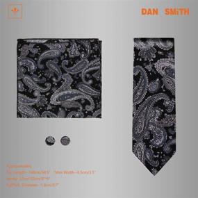 img 3 attached to Dan Smith Fashion Necktie Cufflinks Boys' Jewelry