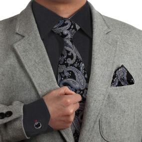 img 2 attached to Dan Smith Fashion Necktie Cufflinks Boys' Jewelry