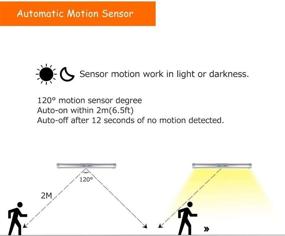 img 3 attached to 🔦 2Pack Motion Sensor Closet Lights: Rechargeable Under Cabinet Lighting with Eye-protection Design - Germany Osram LED Beads