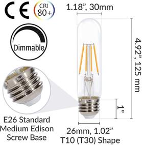 img 3 attached to 🔌 Simba Lighting Filament Equivalent Decorative Industrial Electrical: Bringing Vintage Charm to Modern Spaces