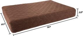 img 2 attached to 🐾 Premium PETMAKER Waterproof Memory Foam Pet Bed Collection: Indoor/Outdoor Dog Bed with Non-Slip Bottom & Washable Cover