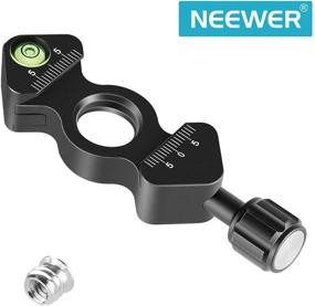 img 3 attached to 📷 Neewer Quick Release Plate QR Clamp with Bubble Level, 3/8-inch Screw Hole, and 1/4-inch Adapter Screw for Tripod Head, Mini Fish Bone Style (QR Plate Not Included)