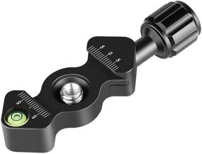 img 4 attached to 📷 Neewer Quick Release Plate QR Clamp with Bubble Level, 3/8-inch Screw Hole, and 1/4-inch Adapter Screw for Tripod Head, Mini Fish Bone Style (QR Plate Not Included)