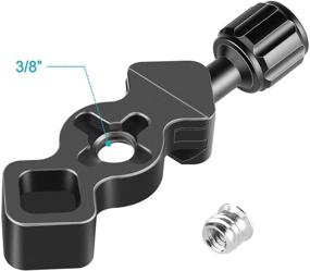 img 1 attached to 📷 Neewer Quick Release Plate QR Clamp with Bubble Level, 3/8-inch Screw Hole, and 1/4-inch Adapter Screw for Tripod Head, Mini Fish Bone Style (QR Plate Not Included)