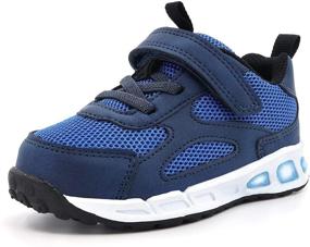 img 4 attached to LOUGSIN Toddler Flashing Sneakers: Breathable Boys' Shoes for Active Feet